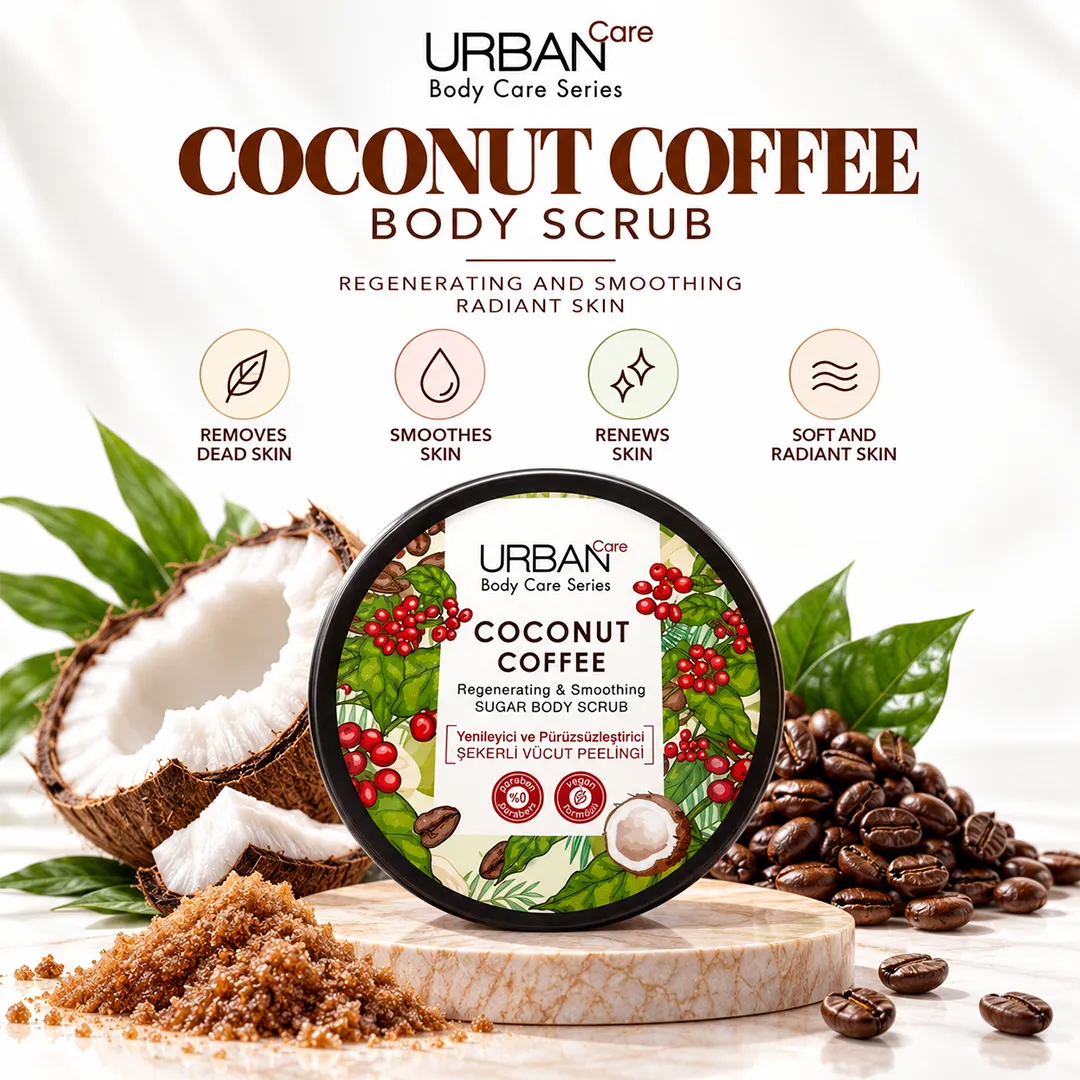 URBAN CARE COCONUT COFFEE BODY SCRUB 200ML