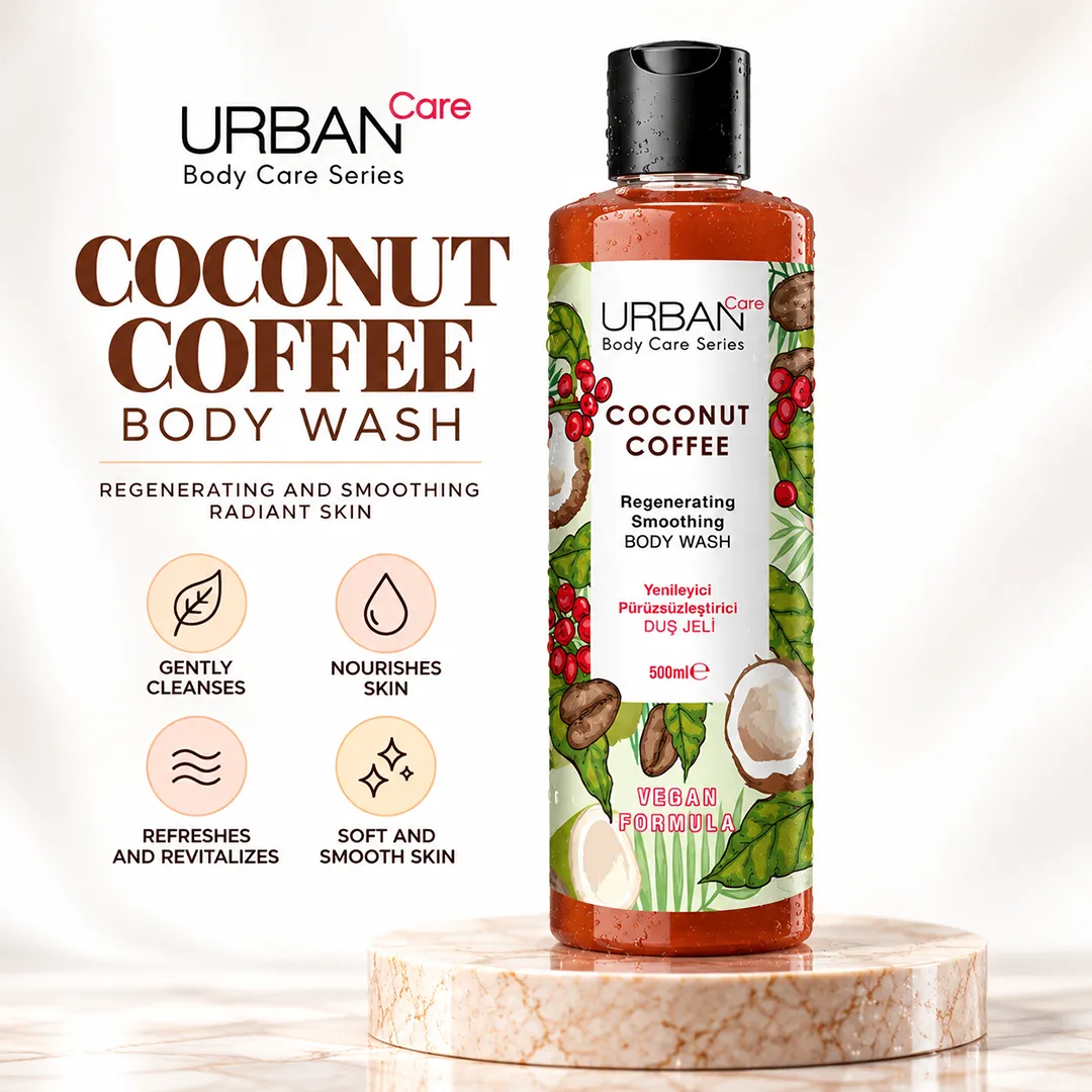 URBAN CARE COCONUT COFFEE BODY WASH 500ML