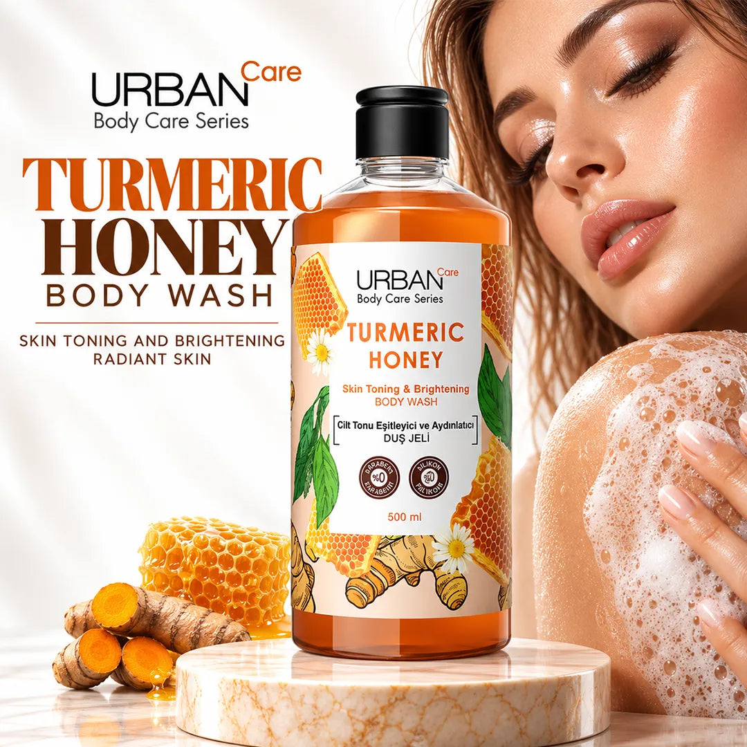 URBAN CARE TURMERIC HONEY BODY WASH 500ML