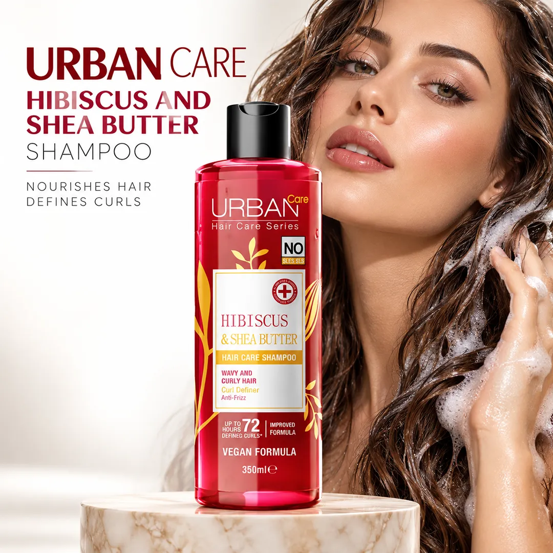 URBAN CARE HIBISCUS AND SHEA BUTTER SHAMPOO 350ML