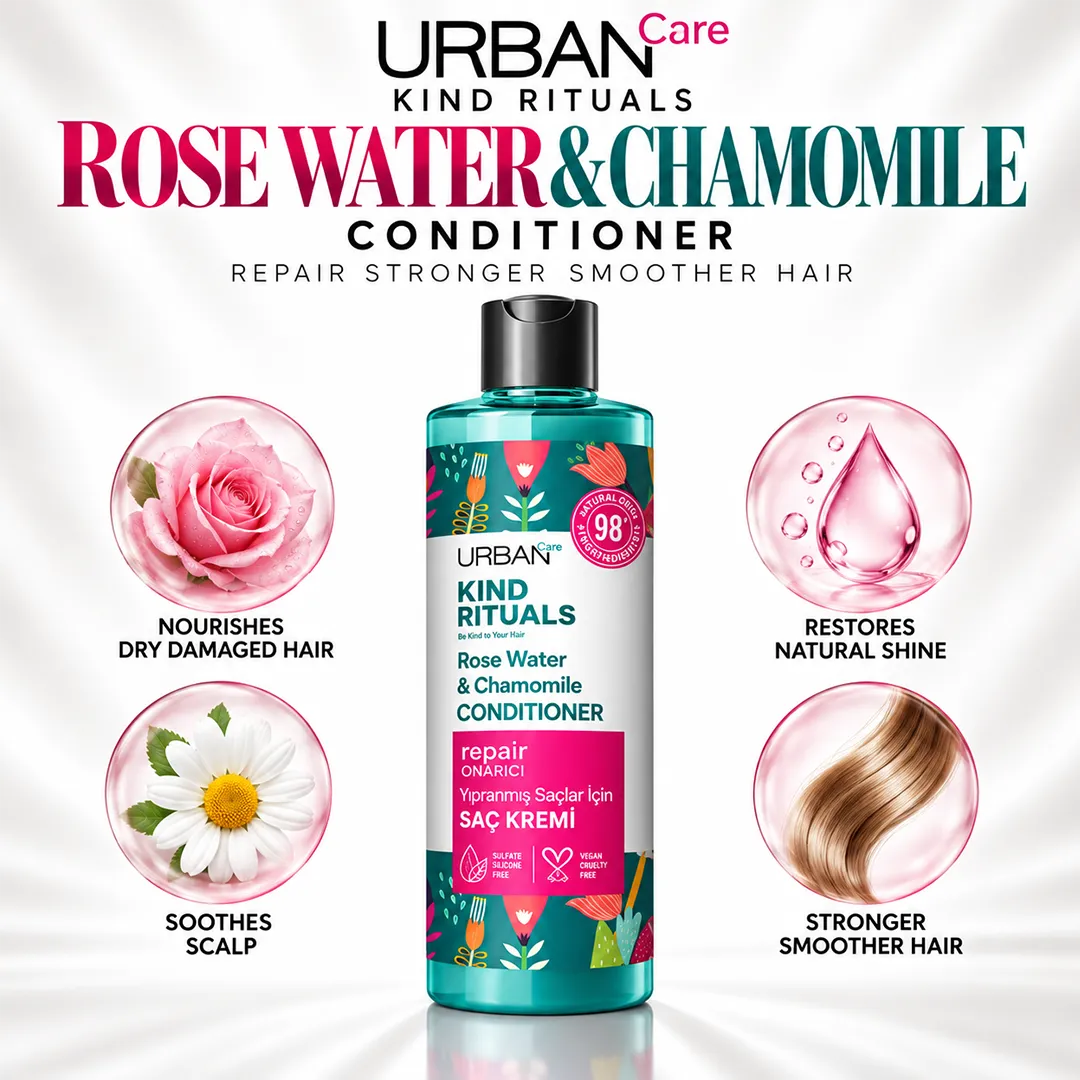 URBAN CARE ROSE WATER & CHAMOMILE CONDITIONER 250ML