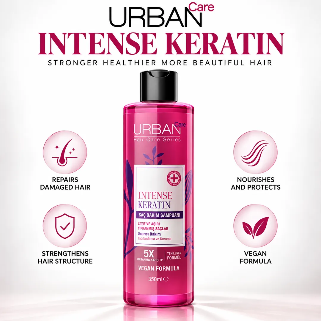 URBAN CARE INTENSE KERATIN SHAMPOO 350ML