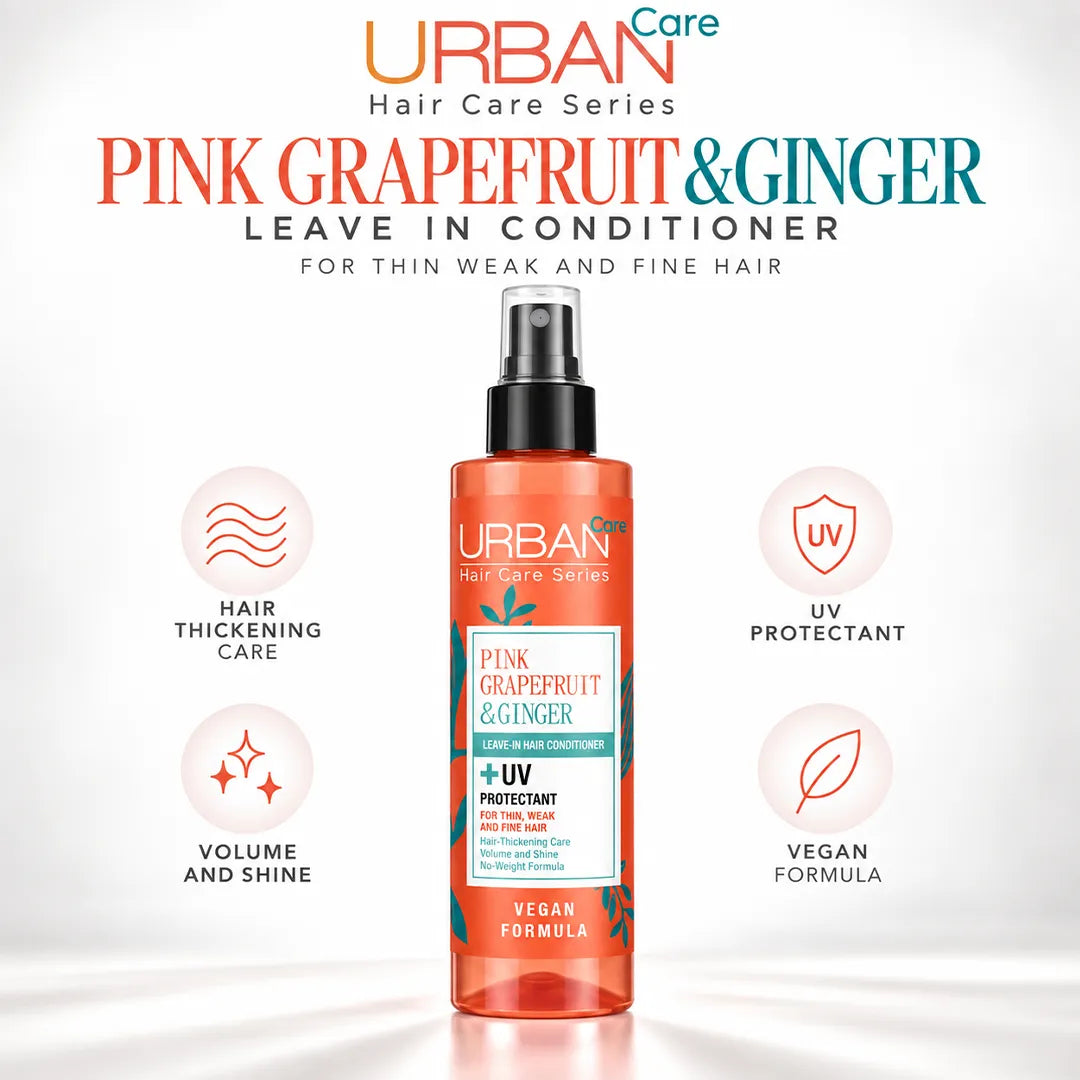 URBAN CARE PINK GRAPEFRUIT & GINGER LEAVE IN CONDITIONER 200