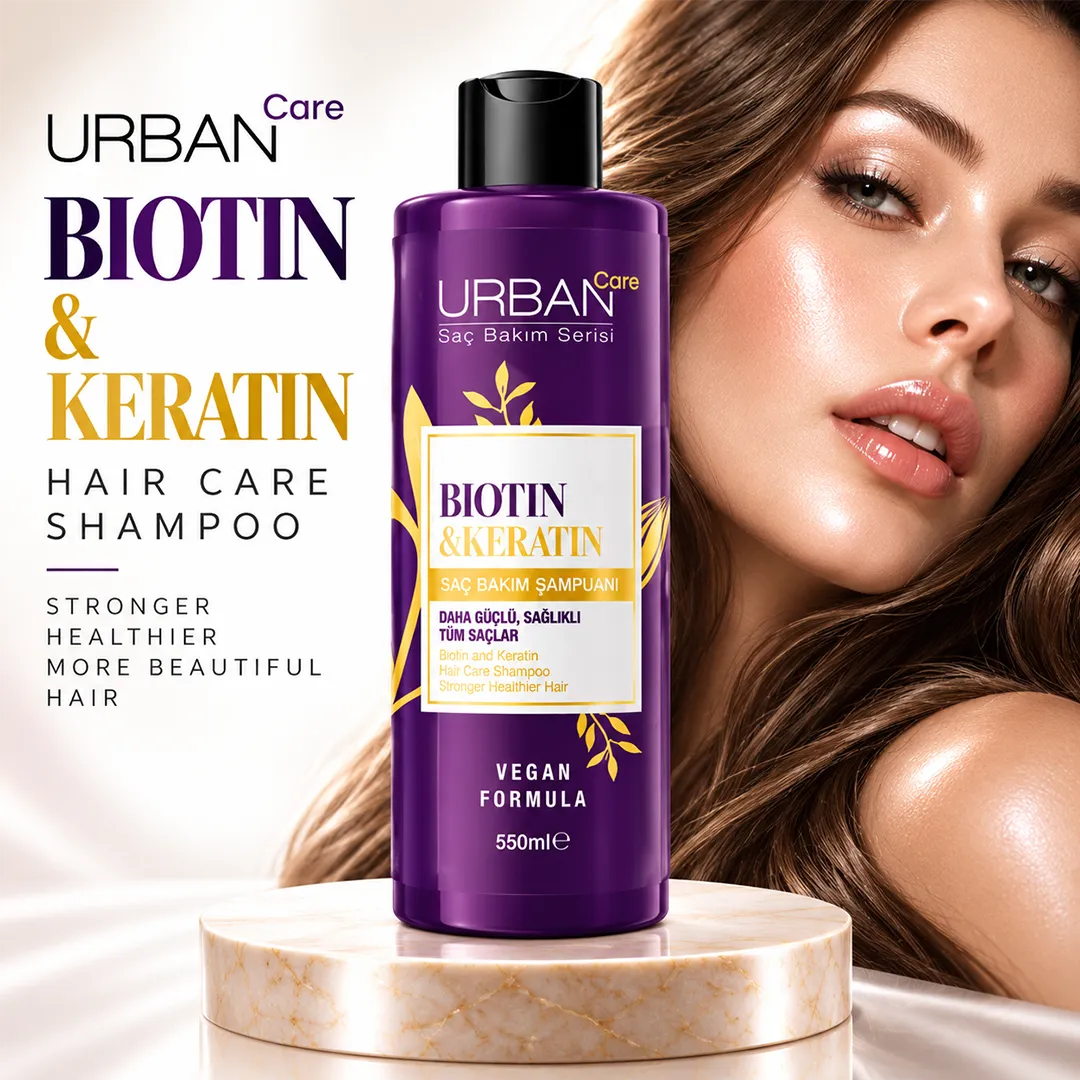 URBAN CARE BIOTIN KERATIN HAIR CARE SHAMPOO 550ML