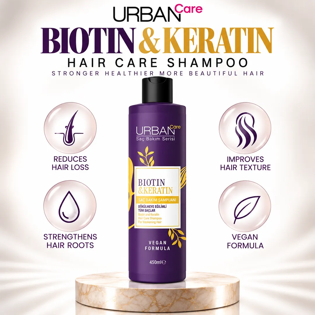 URBAN CARE HAIR CARE BIOTIN KERATIN 450ML