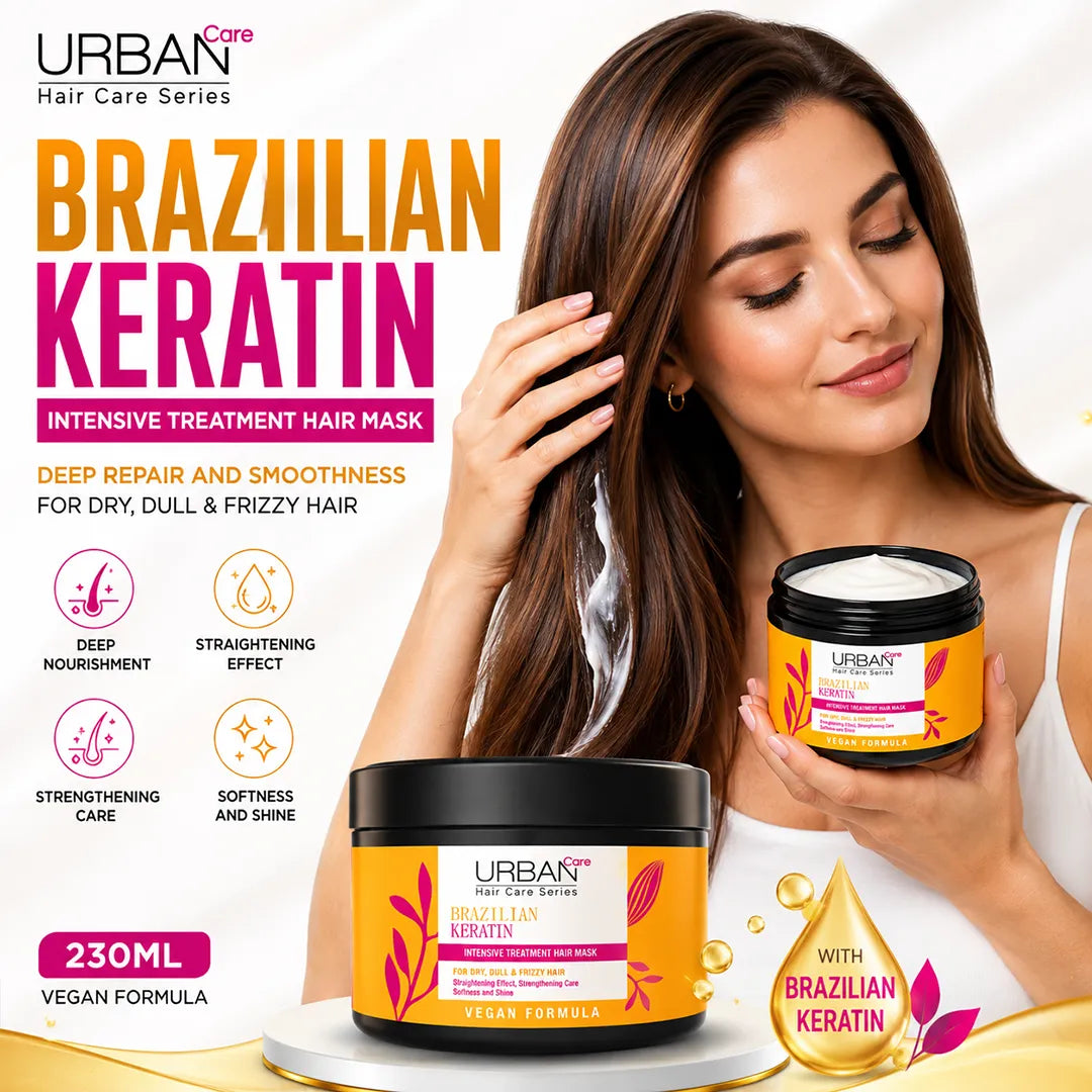 URBAN CARE BRAZILLIAN KERATIN INTENSIVE HAIR MASK 230ML
