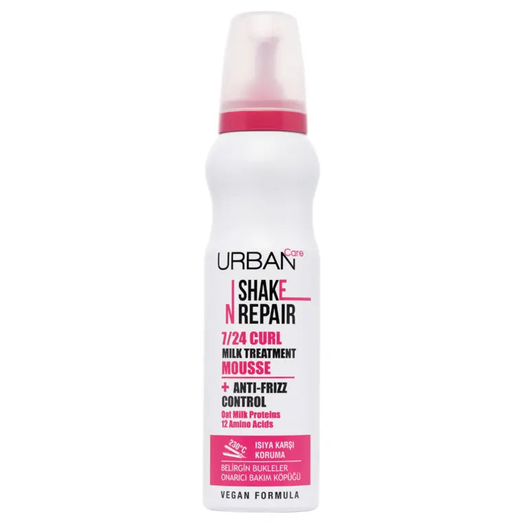 URBAN CARE SHAKE N REPAIR CURL TREATMENT MOUSSE 150ML